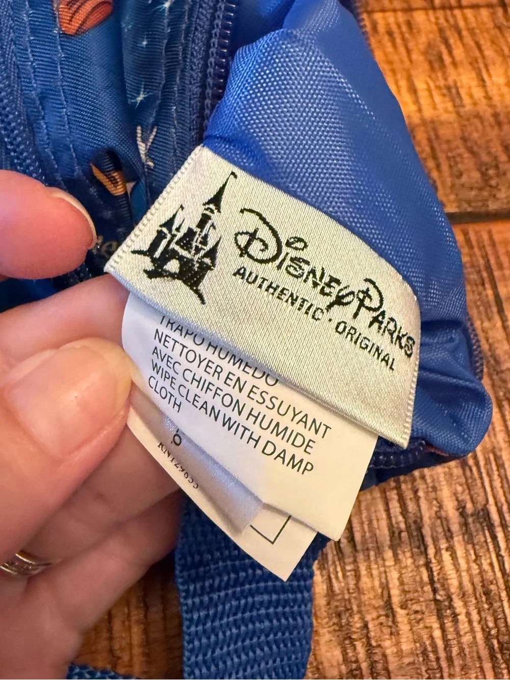 Vintage Disney Parks Walt Disney World Mickey & Friends Blue Crossbody Bag Y2K